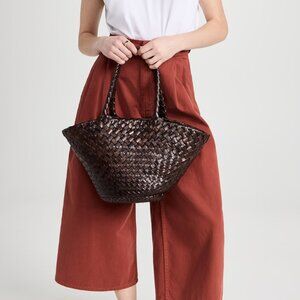 LOEFFLER RANDALL Kai Woven Leather Tote Bag